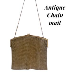 Antique Chainmail Mesh  Stamped